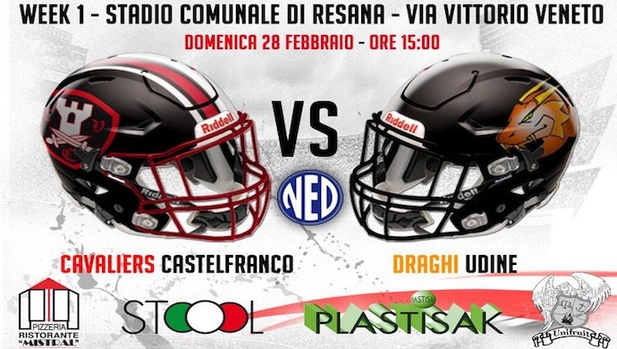Castelfranco Cavaliers: domenica 28 febbraio parte il campionato